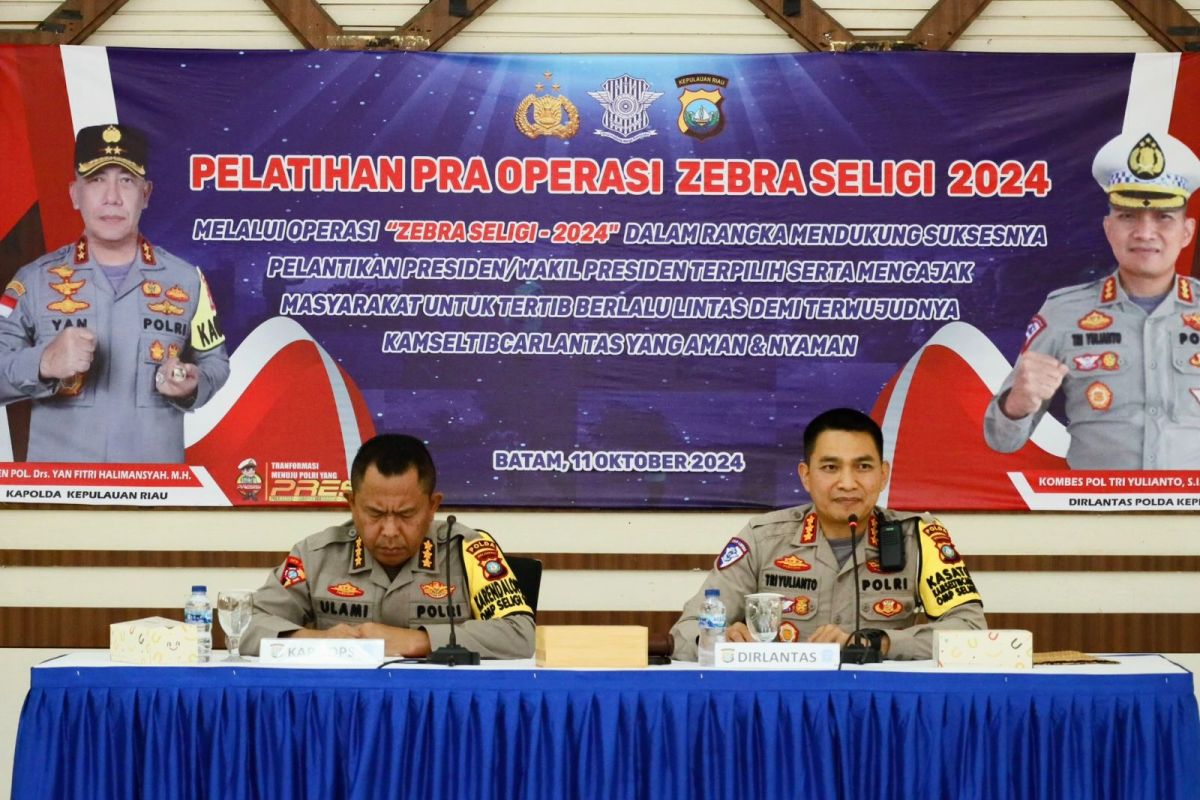 Polda Kepri siapkan Operasi Zebra sukseskan pelantikan presiden