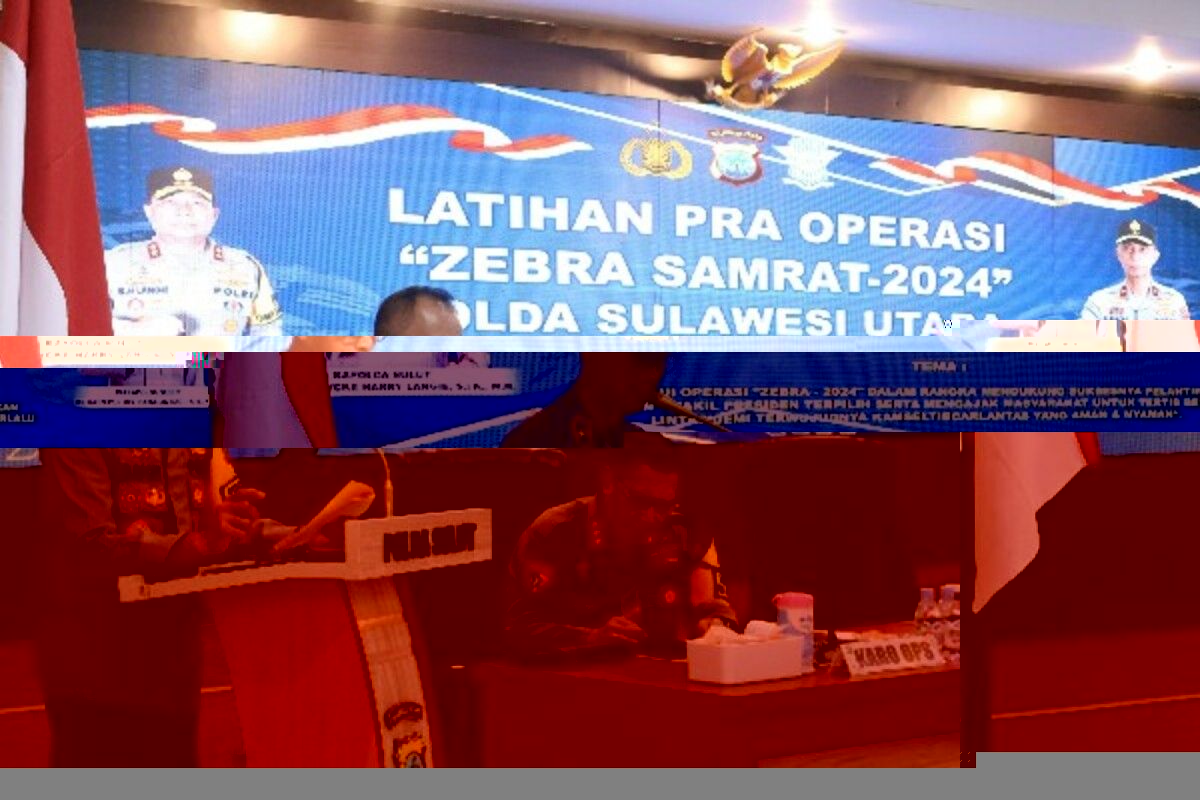 Polda Sulut gelar latihan Pra Operasi Zebra Samrat 2024