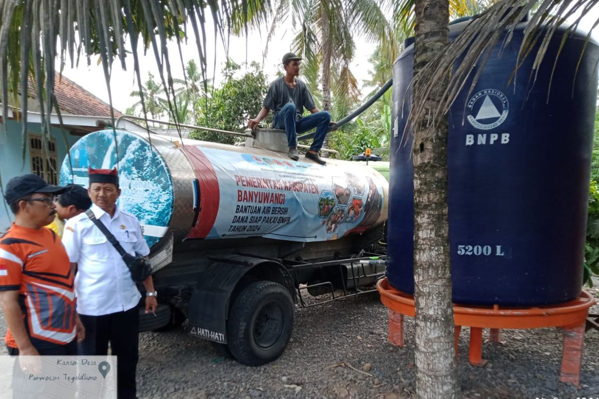 Banyuwangi distribusikan 275 ribu liter air ke wilayah kekeringan