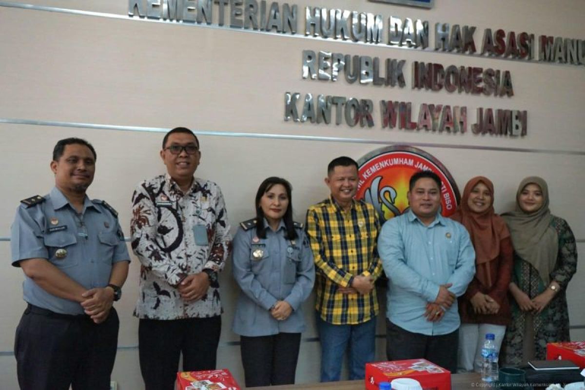 Monitoring dan Evaluasi Keterbukaan Informasi Publik, KIP Kunjungi Kanwil Kemenkumham Jambi