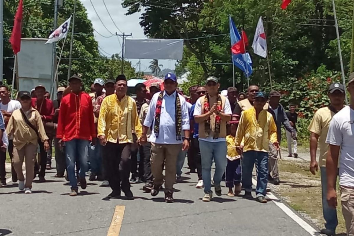 Warga padati kampanye MTH-VR di Desa Wearlilir, Faan dan Kolser