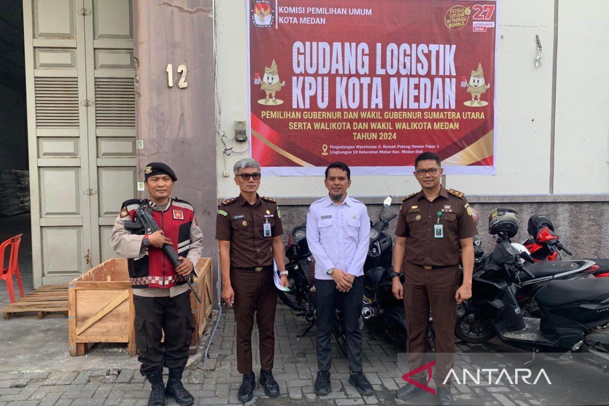 Kejati Sumut monitoring kesiapan logistik Pilkada 2024 di 33 daerah