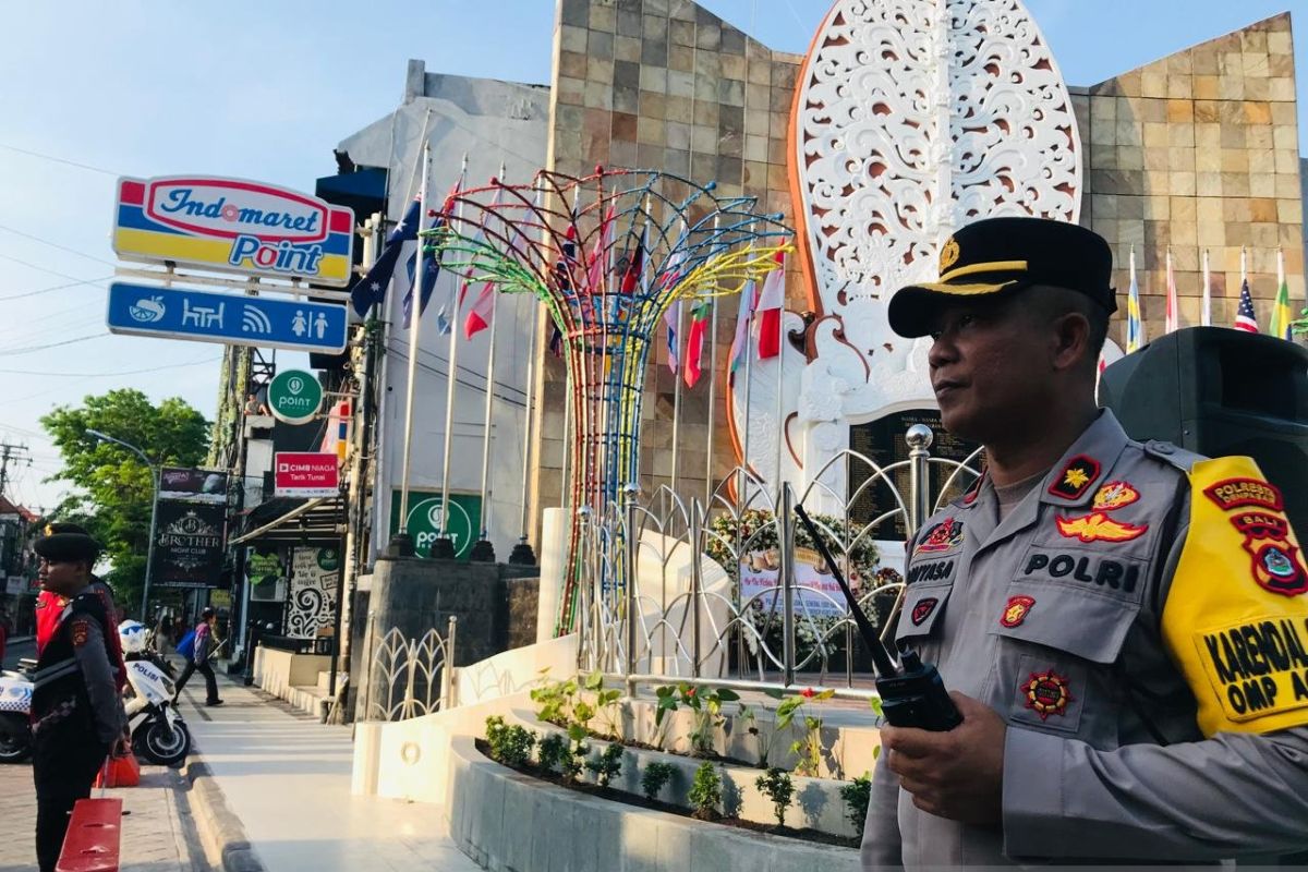 Polisi sterilkan area monumen Bom Bali sebelum acara doa bersama