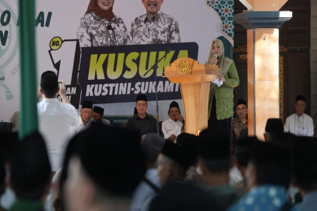 Sepakat Dukung Kustini-Sukamto, 500 Kyai Gelar Doa Bersama dan Kenduri