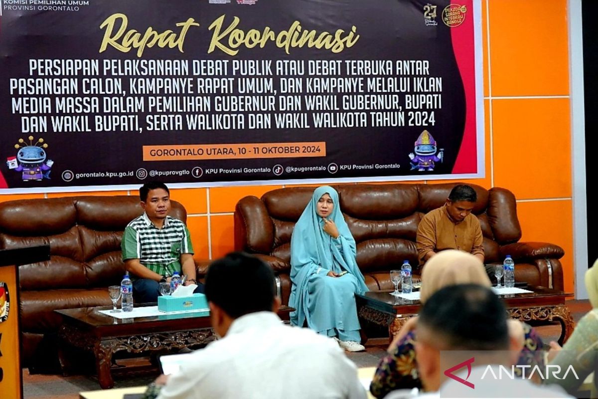 Debat paslon Pilgub Gorontalo berlangsung tiga kali