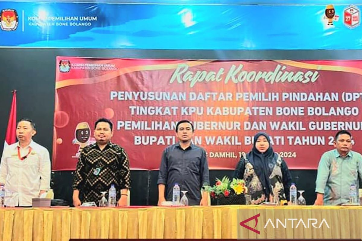 KPU Bone Bolango menggelar rapat penyusunan daftar pemilih tambahan