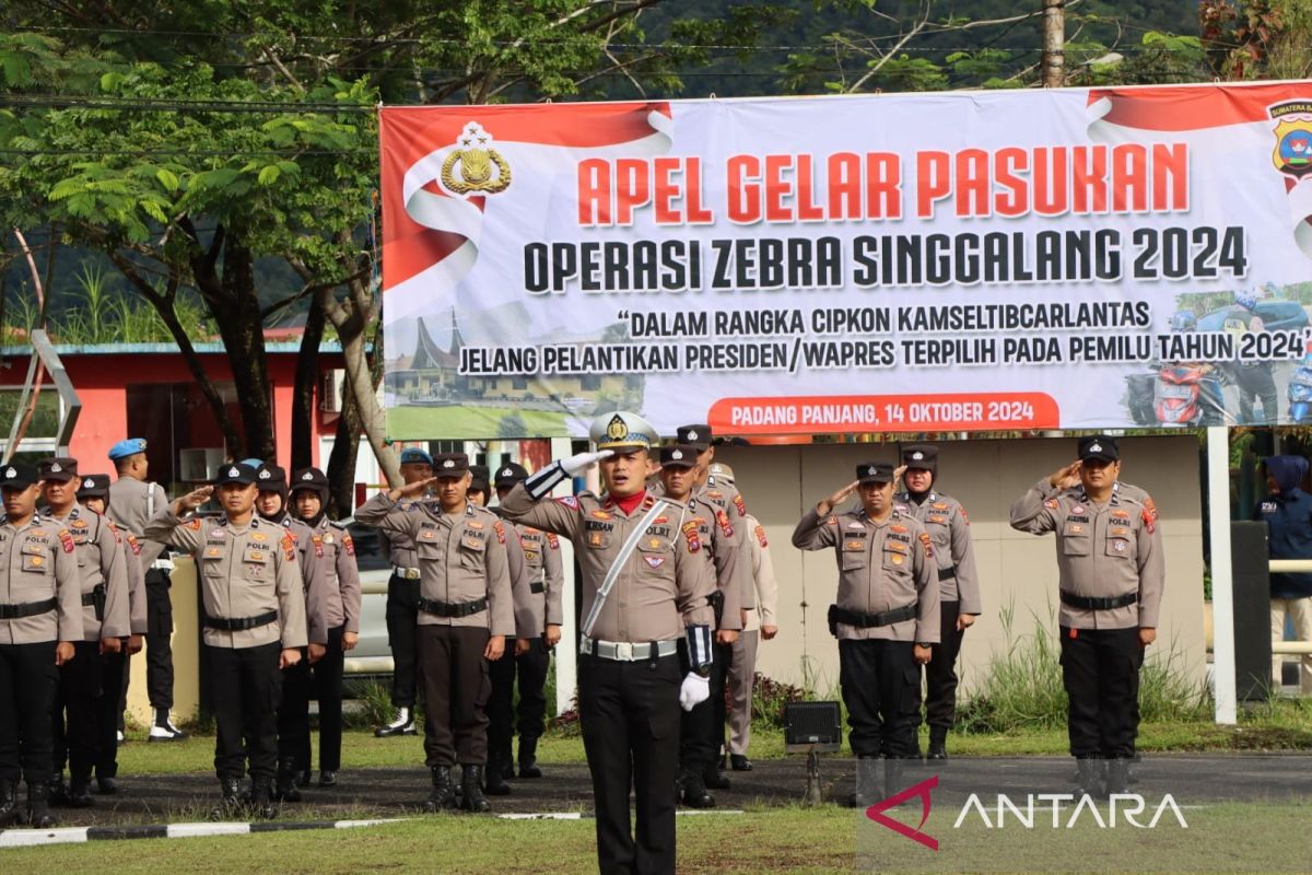 14 hari kesepan Polres Padang Panjang gelar Ops Zebra Singgalang 2024