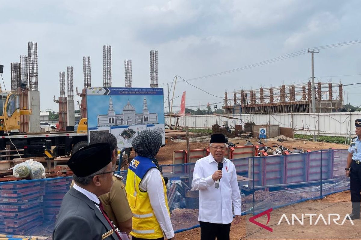 Wapres Ma'ruf Amin resmikan pembangunan gedung Universitas Syekh Nawawi Banten