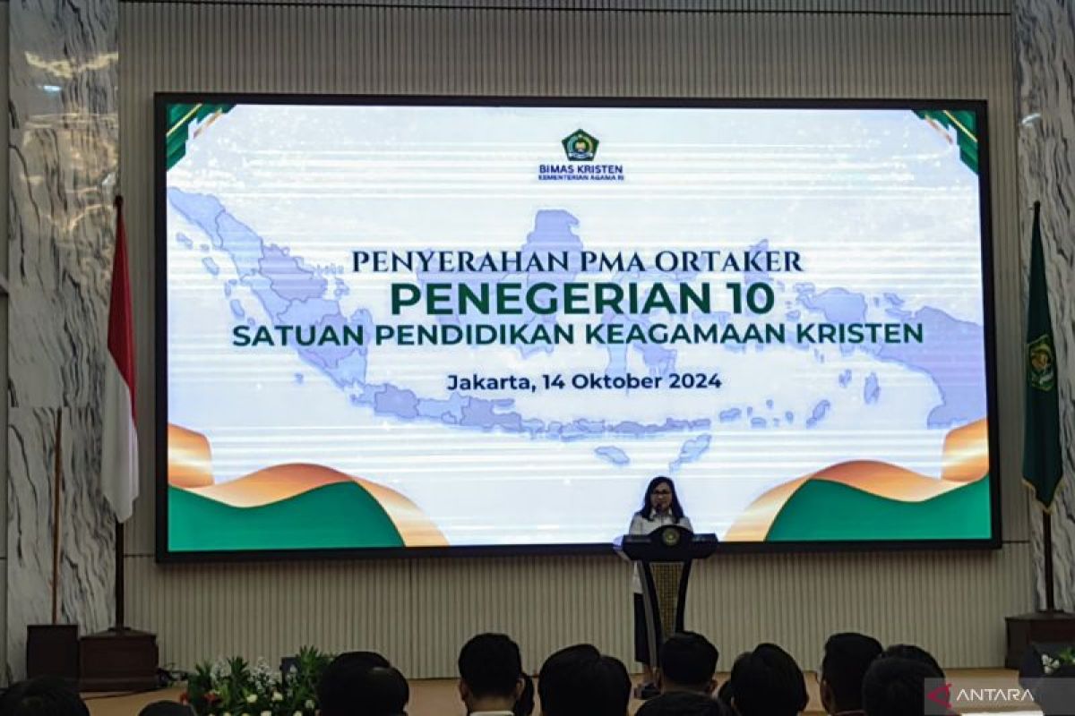 Kemenag alih status 10 satuan pendidikan Kristen jadi negeri