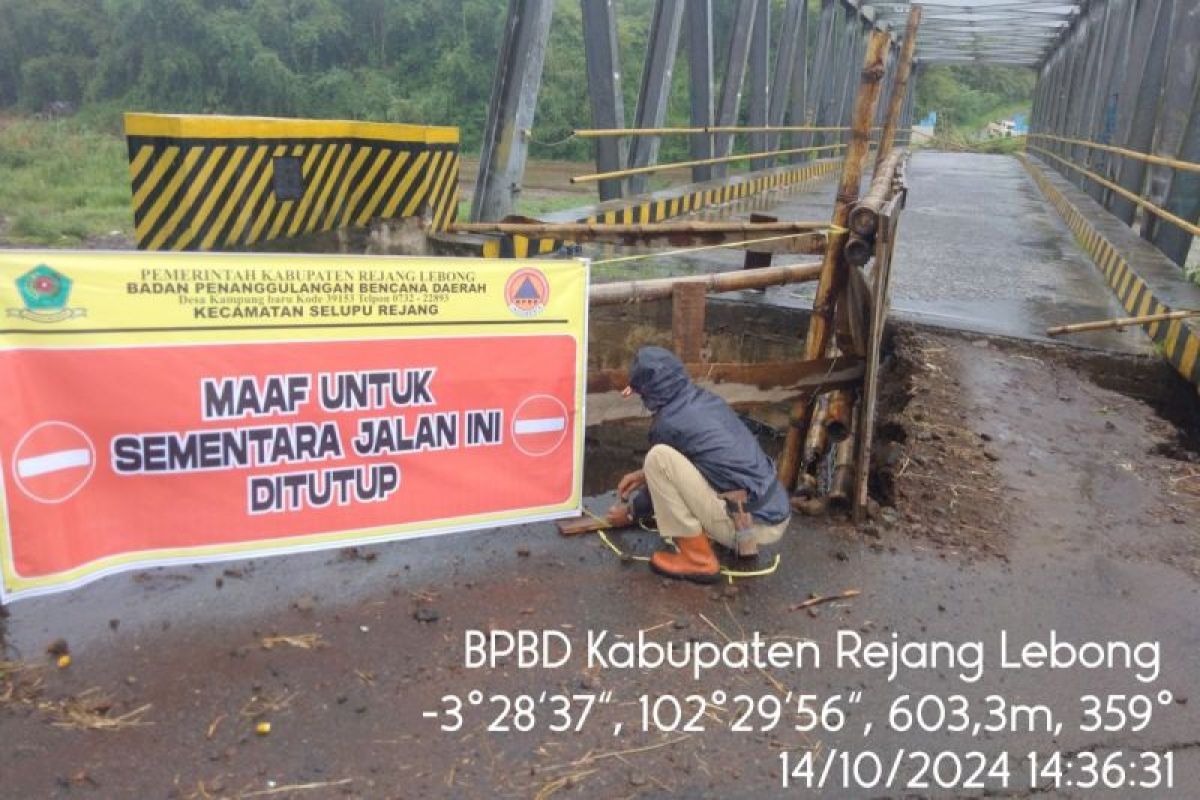 BPBD tutup jembatan di Curup untuk perbaikan