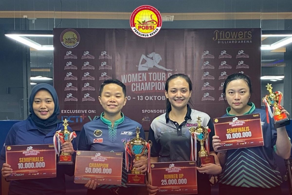 Annita Kanjaya juara Women Tour 9 Ball Championship 2024