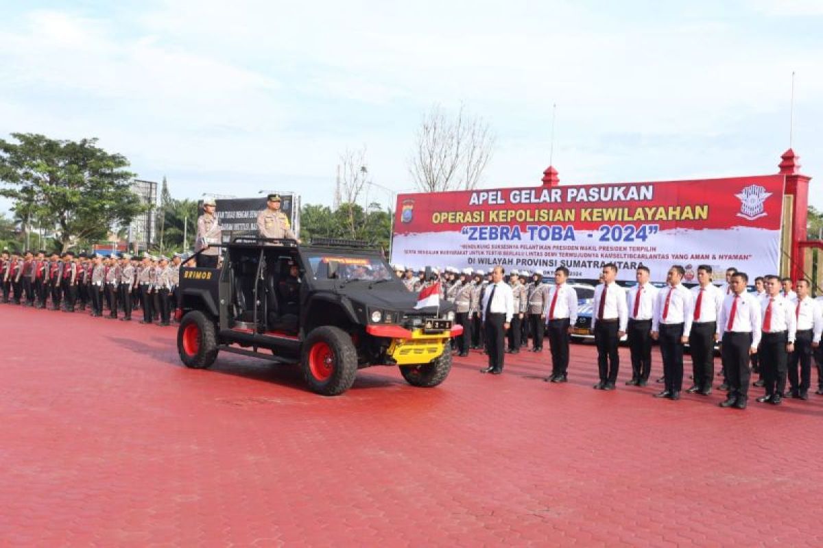 Segini personel yang dilibatkan Polda Sumut libatkan  Operasi Zebra Toba 2024