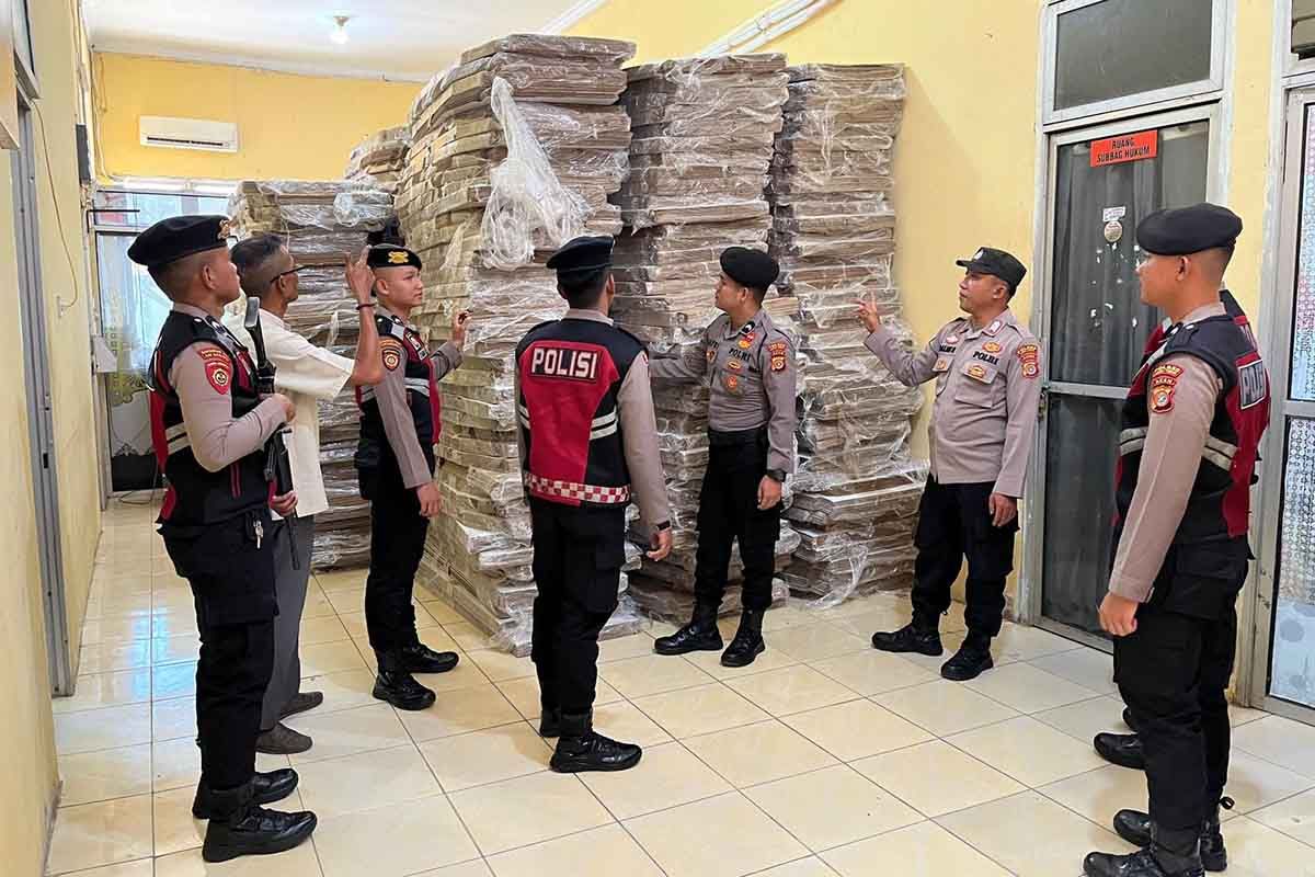 Polres Aceh Timur perketat penjagaan gudang logistik pilkada