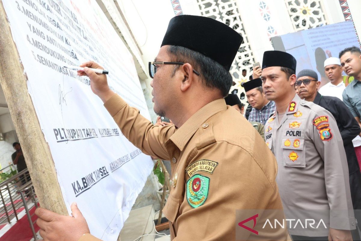 Plt. Bupati Rasyid apresiasi jihad melawan narkoba yang digagas Polres Tapsel