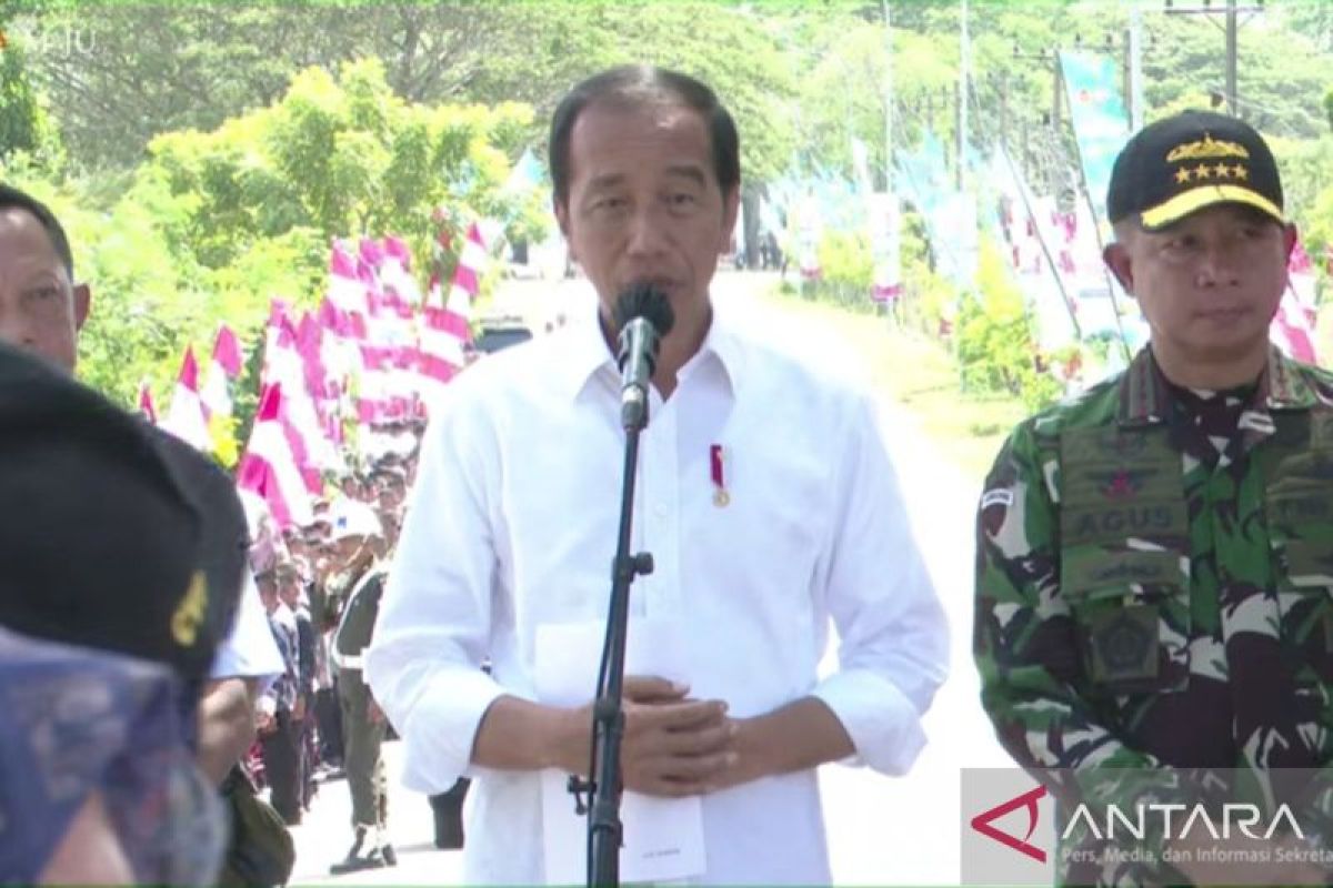 Presiden Jokowi  resmikan 24 ruas inpres jalan daerah di Provinsi Aceh