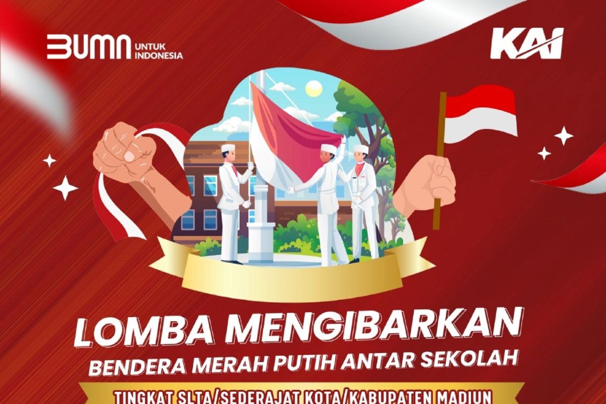 Daop 7 gelar lomba pengibaran Merah Putih untuk cinta bangsa