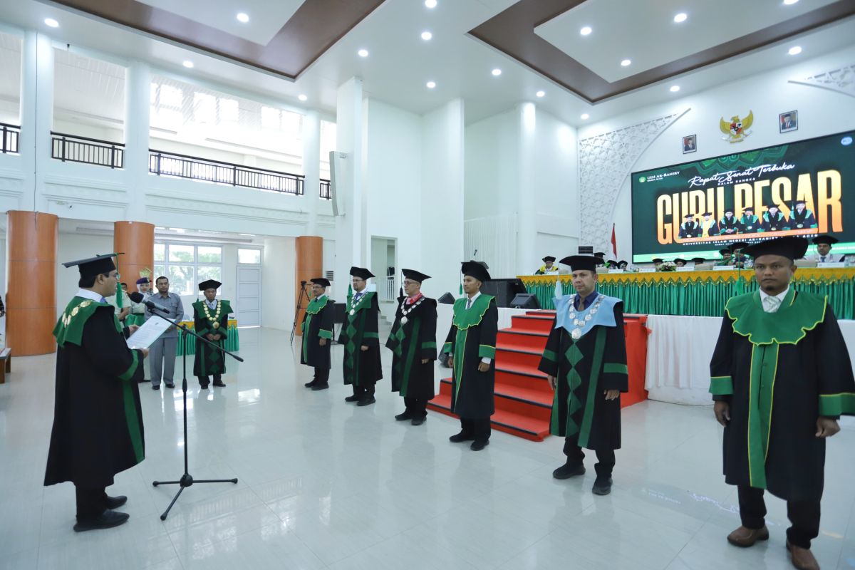 UIN Ar-Raniry Banda Aceh kukuhkan enam guru besar