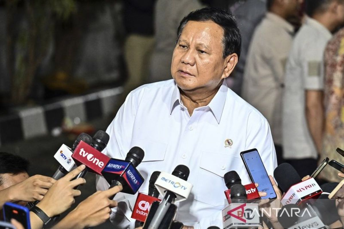 Prabowo arrives at Kartanegara to summon deputy ministerial candidates