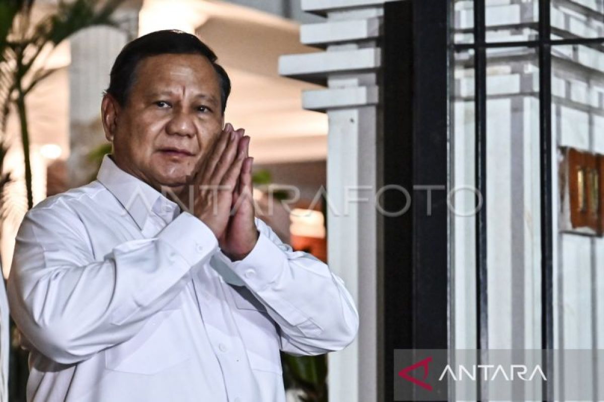 Prabowo berangkat dari Hambalang ke tempat pelantikan