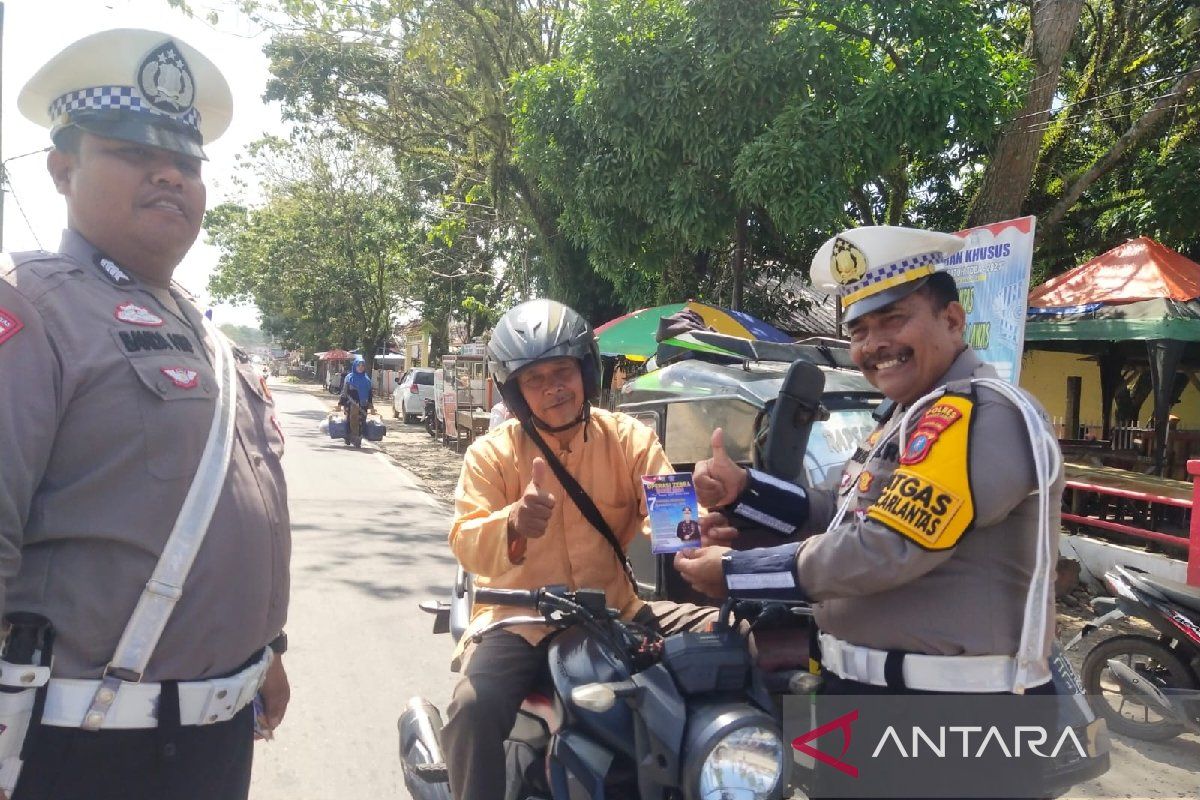 Operasi Zebra, Satlantas Polres Palas ingatkan pengendara bermotor tertib berlalu lintas