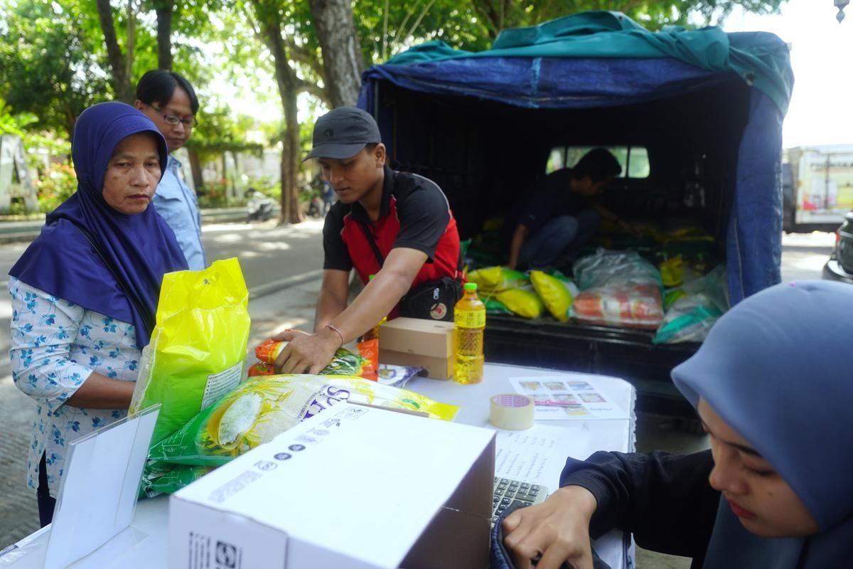 DKPP Kota Madiun gelar gerakan pangan murah di Lapak UMKM Palereman