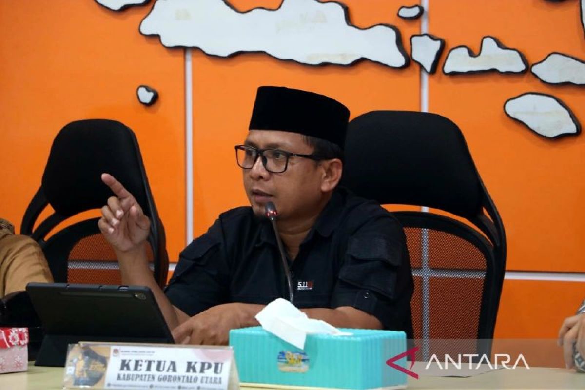 KPU Gorontalo Utara  menjadwalkan debat paslon bupati digelar tiga kali