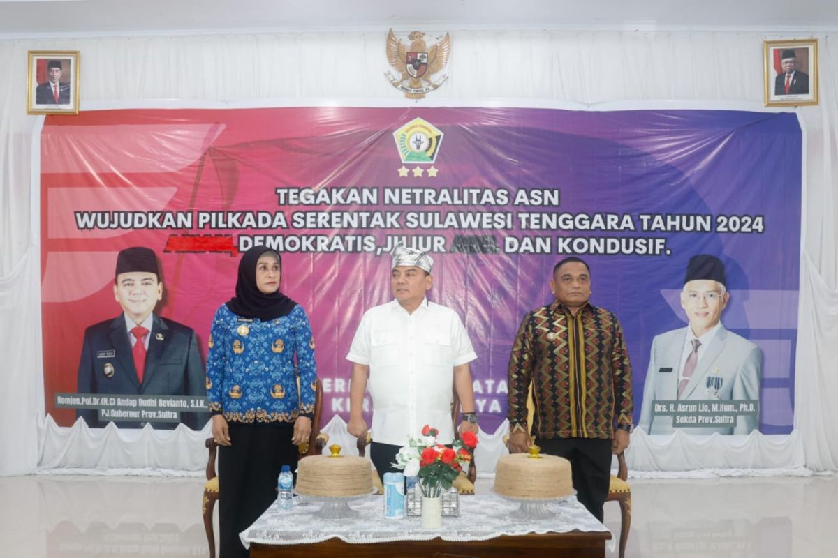 Pj Gubernur Sultra: Netralitas ASN di Pilkada 2024 harga mati