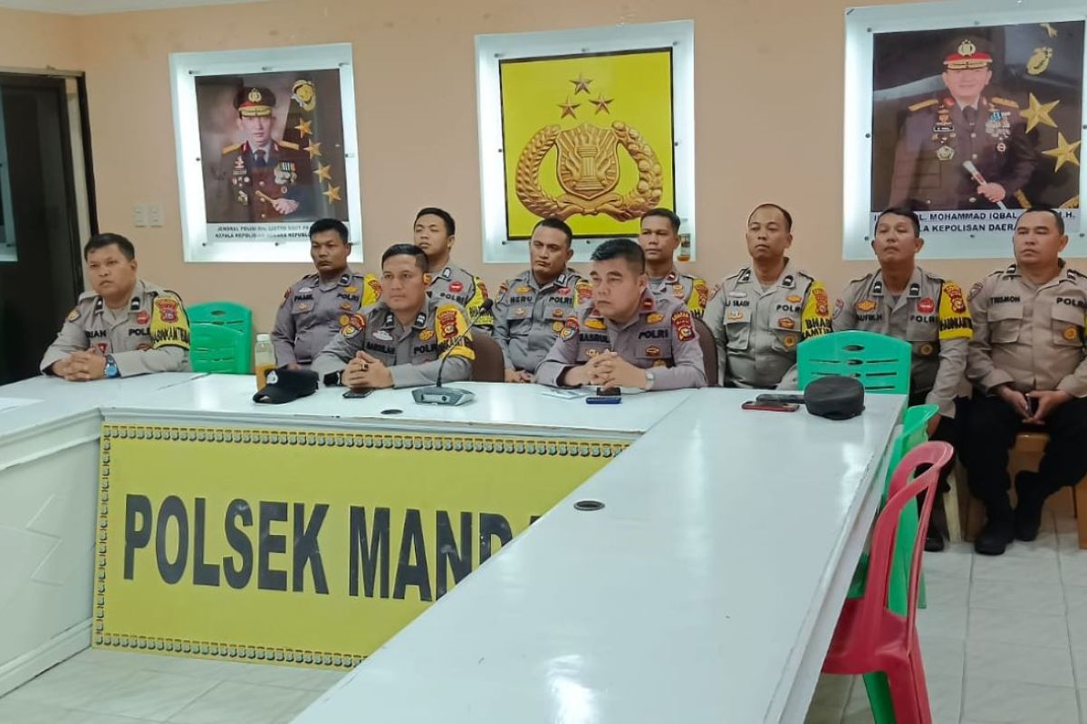 Pastikan pilkada damai, Polsek Mandau kolaborasi dengan Polres Bengkalis