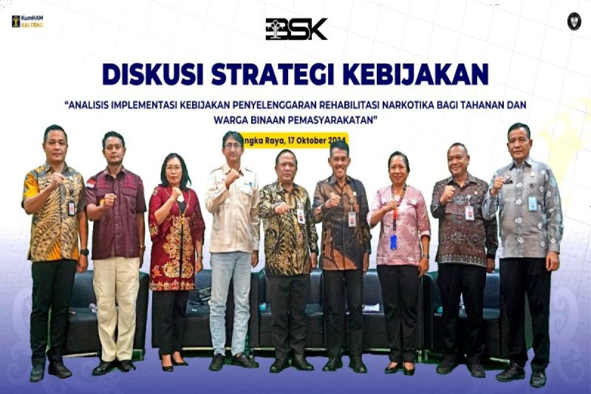 Kemenkumham Kalteng-BSK Hukum dan HAM RI diskusikan strategi kebijakan hukum