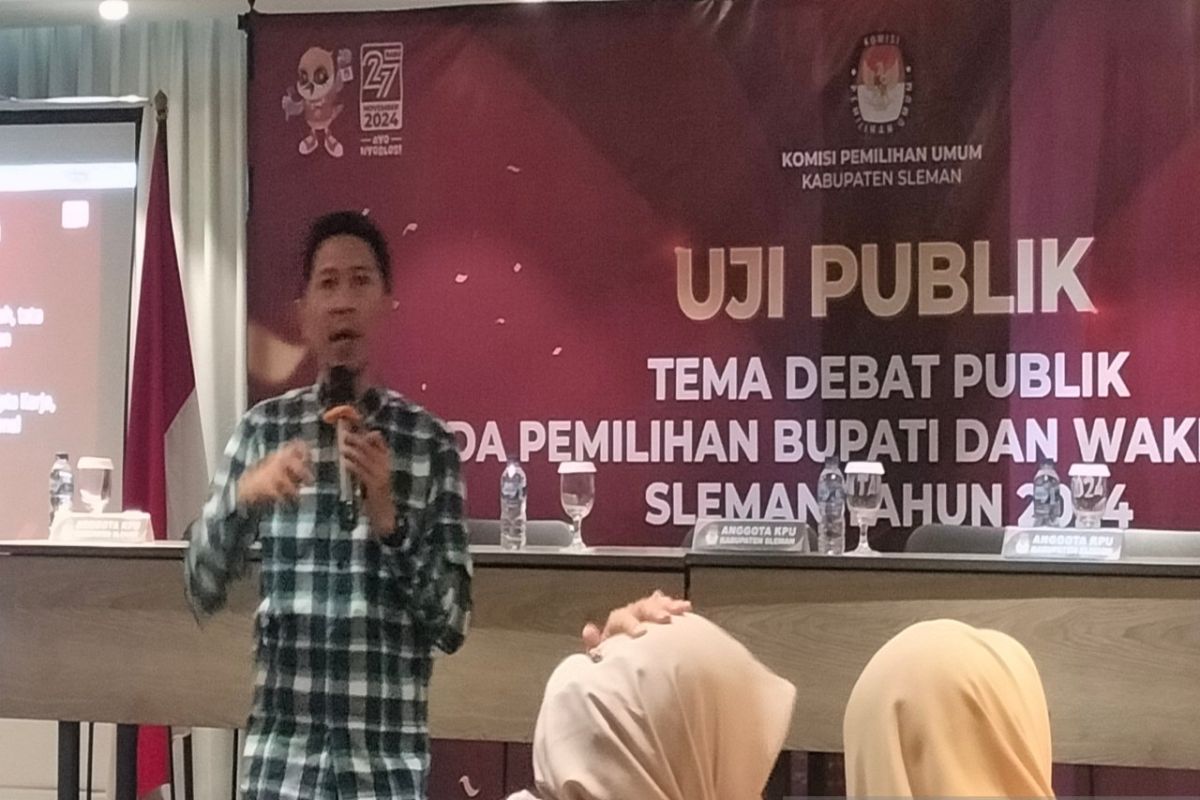 KPU Sleman menyiapkan tiga isu utama debat publik Pilkada 2024