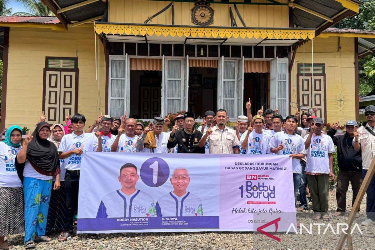 Relawan BN sampaikan poin harapan tokoh masyarakat Tabagsel kepada Bobby Nasution-Surya