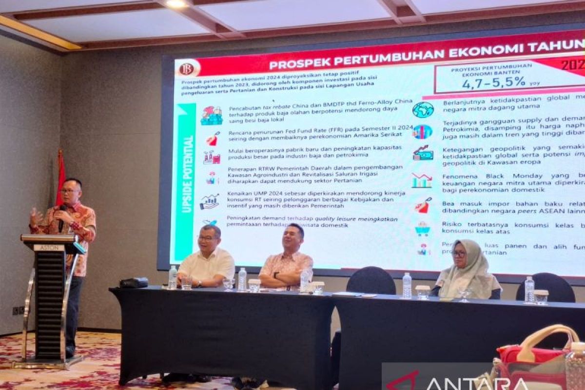 BI proyeksikan ekonomi Banten tumbuh 4,8 hingga 5,6 persen di 2025