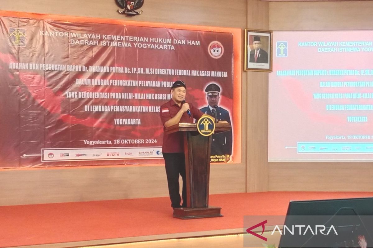 Dirjen HAM jadikan Lapas Wirogunan "role model" pelayanan berbasis HAM