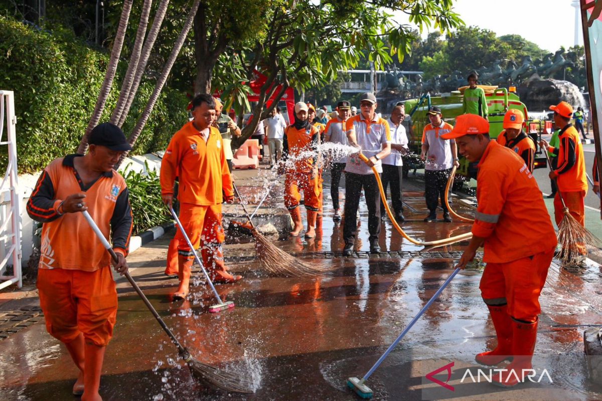 Jakpus rampungkan kegiatan bersih-bersih jelang pelantikan presiden