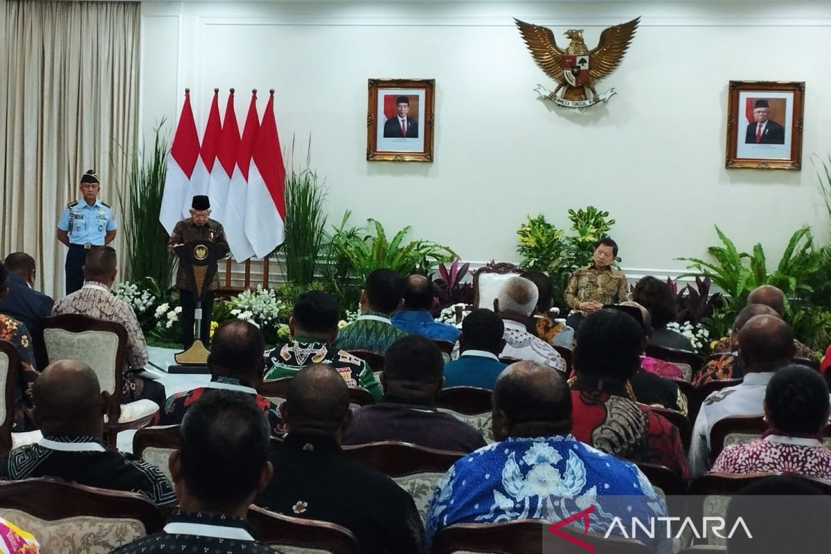 Ma'ruf Amin: Jaga situasi kondusif di Papua harus tetap jadi prioritas