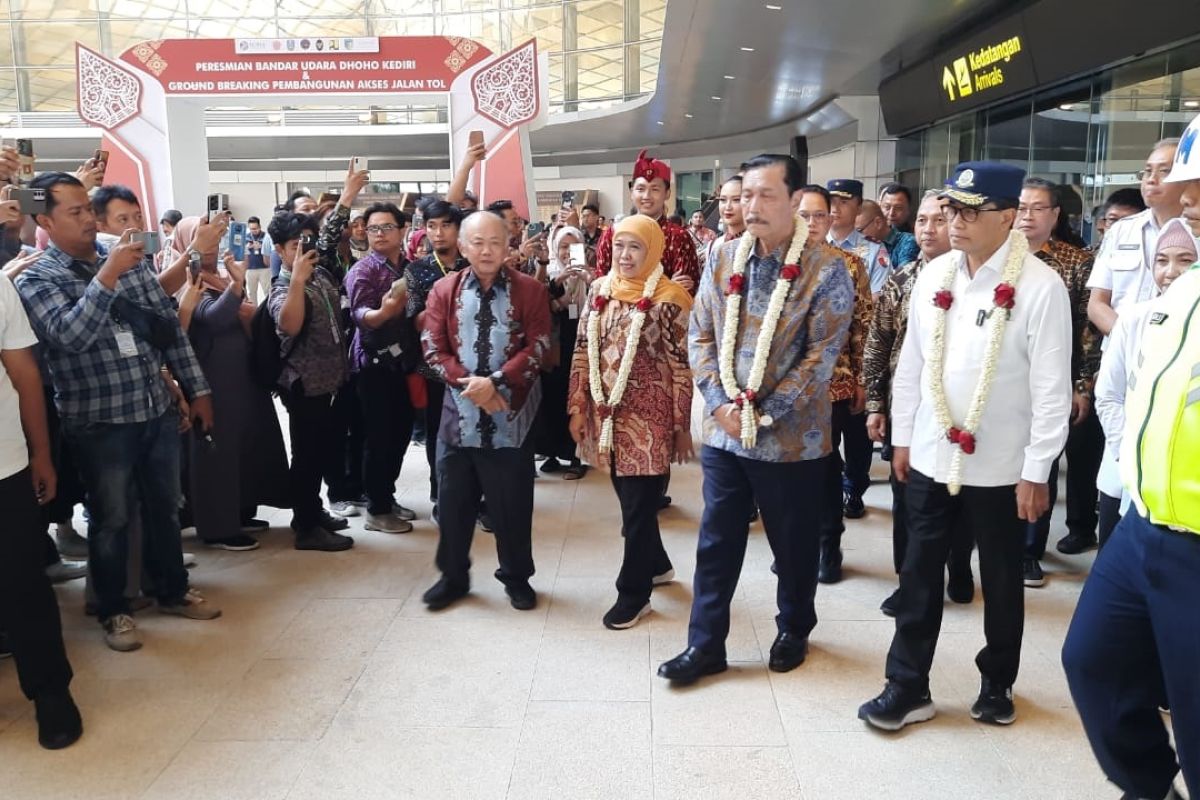 Menteri Luhut: Bandara Dhoho Kediri kembangkan konektivitas ekonomi