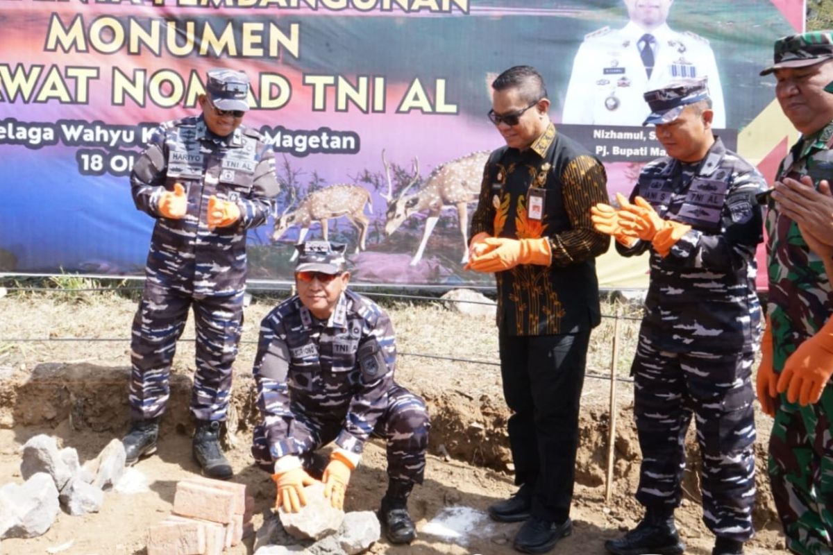 Koarmada TNI AL bangun Monumen Pesawat Nomad di Telaga Wahyu Magetan