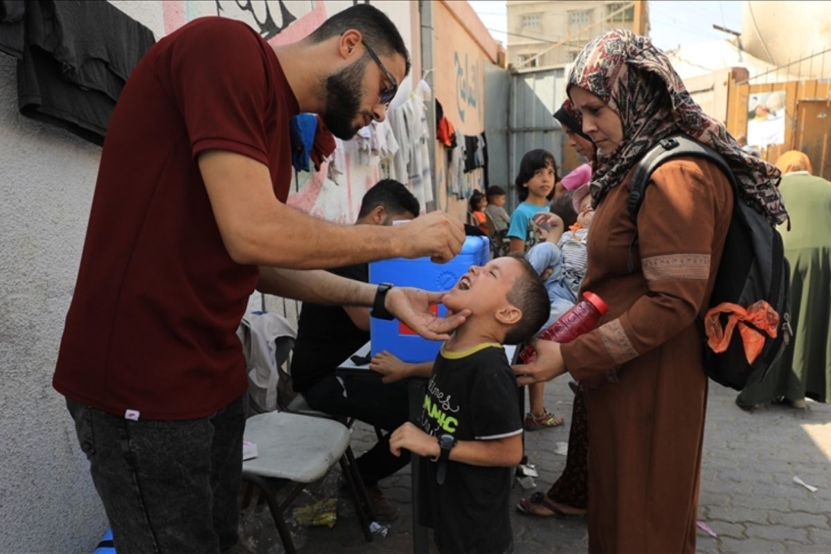 Lebih dari 181ribu anak di Gaza tengah sudah divaksinasi polio