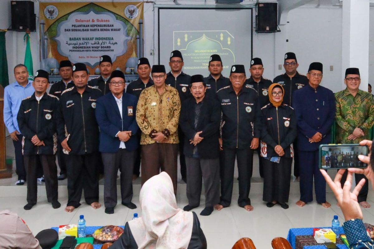 Pengurus Badan Wakaf Pematangsiantar dilantik, begini harapannya