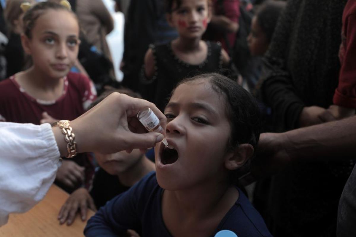 WHO kirimkan pasokan putaran kedua kampanye vaksinasi polio di Gaza