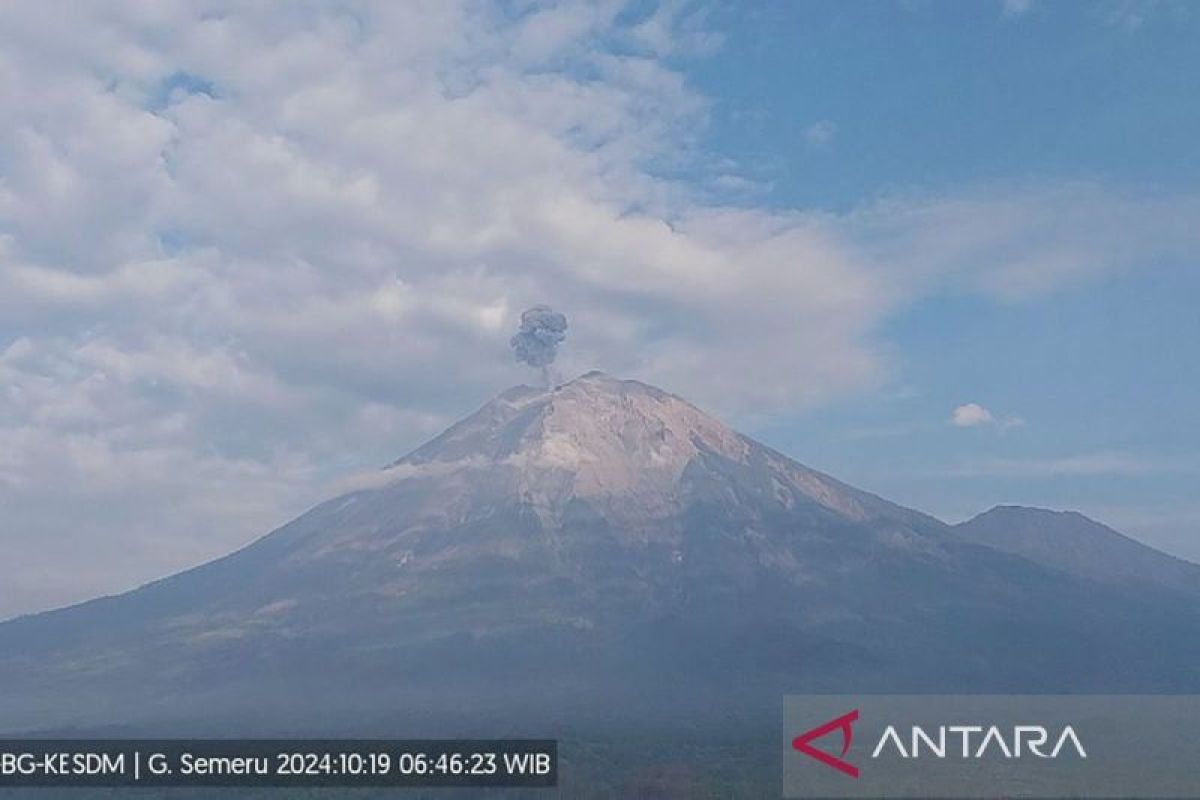 Gunung Semeru terus menunjukkan aktivitasnya