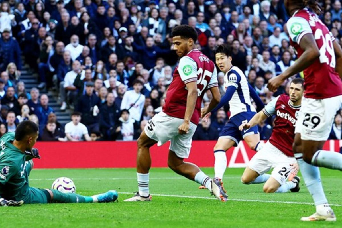 Tottenham bangkit dan menang atas 10 pemain West Ham dengan skor 4-1