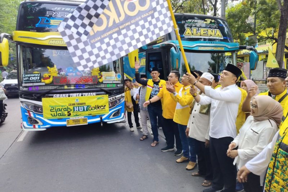 Eri Cahyadi hadiri pemberangkatan ziarah Wali Lima dalam rangka HUT ke - 60 Golkar