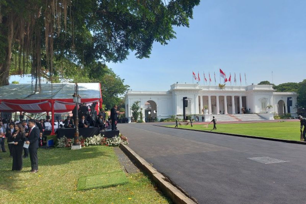 Presiden Jokowi bertolak ke Senayan via gerbang Istana Merdeka