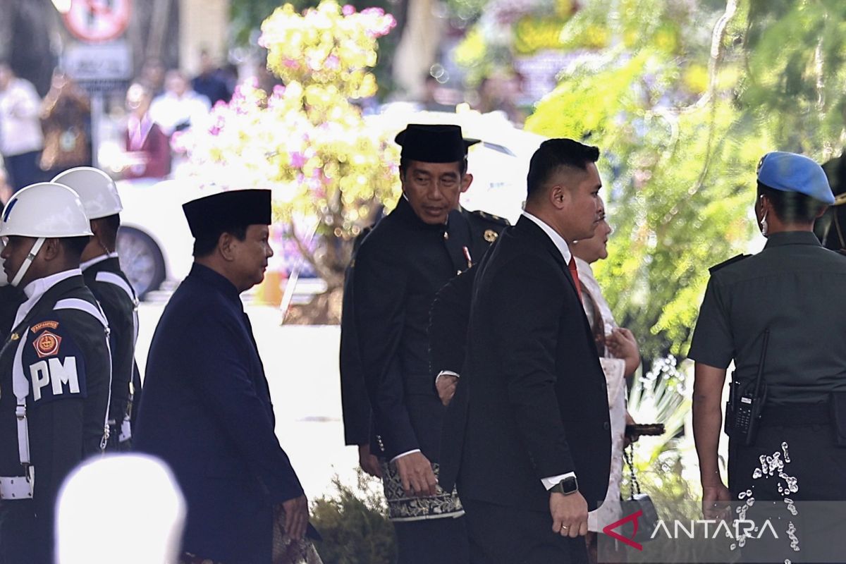 Presiden tiba di Gedung Nusantara hadiri pelantikan Prabowo-Gibran