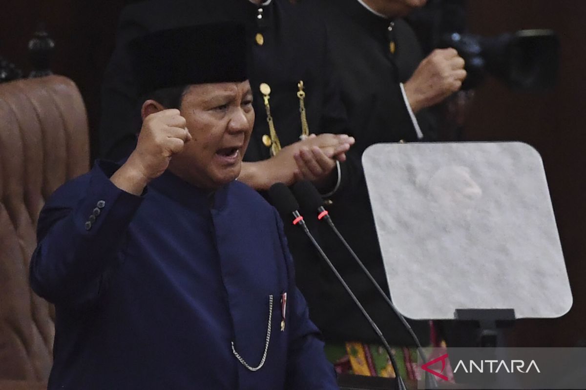 Pidato perdana Presiden Prabowo Subianto