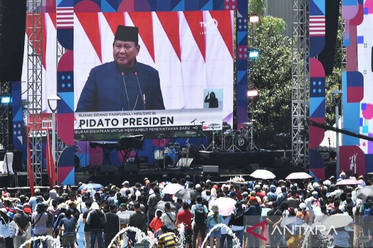 Prabowo ucapkan terima kasih kepada Megawati hingga Jokowi