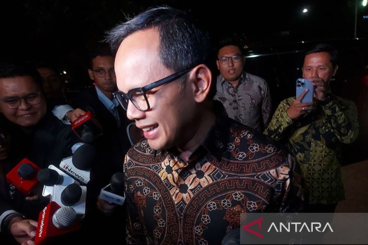 Calon menteri Prabowo kompak kenakan batik cokelat tua ke Istana