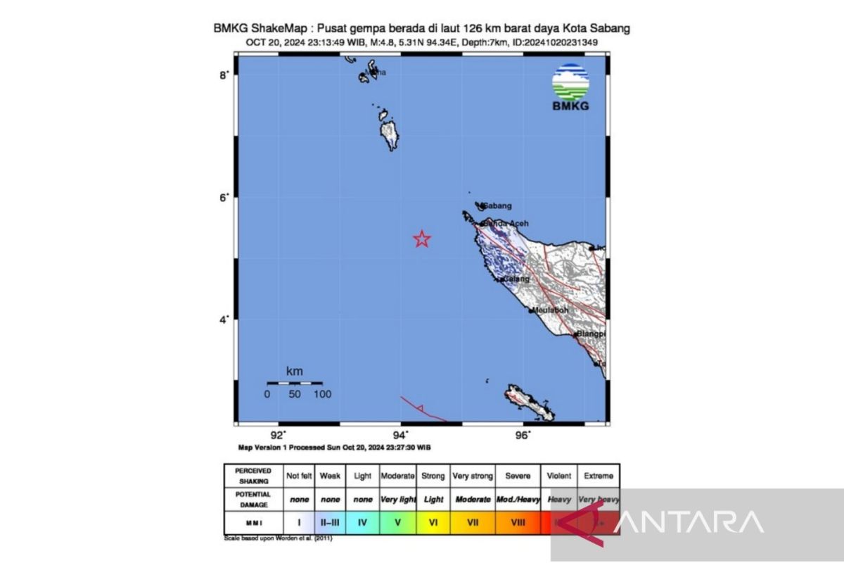 BMKG:  Gempa Aceh dipicu aktivitas Sesar Besar segmen barat-Andaman