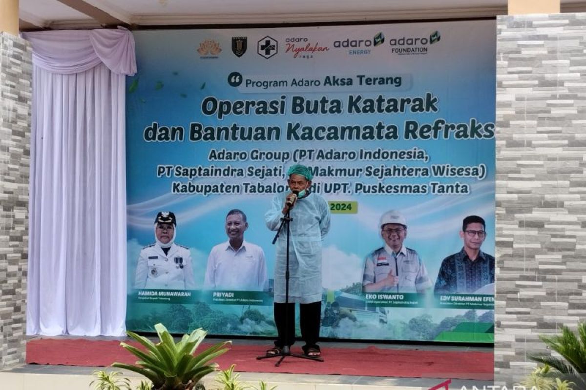 Program Adaro Aksa Terang harapan baru penderita katarak di Tabalong